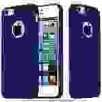Cadorabo Hülle für Apple iPhone 5 / 5S / SE 2016 Schutzhülle in Blau Handyhülle TPU Silikon Etui Case Cover
