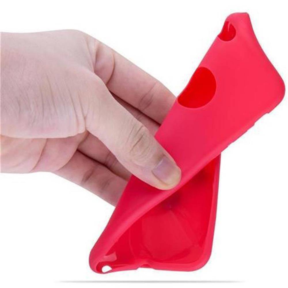 Cadorabo Hülle für Apple iPhone 6 / 6S Schutzhülle in Rot Handyhülle TPU Silikon Etui Case Cover