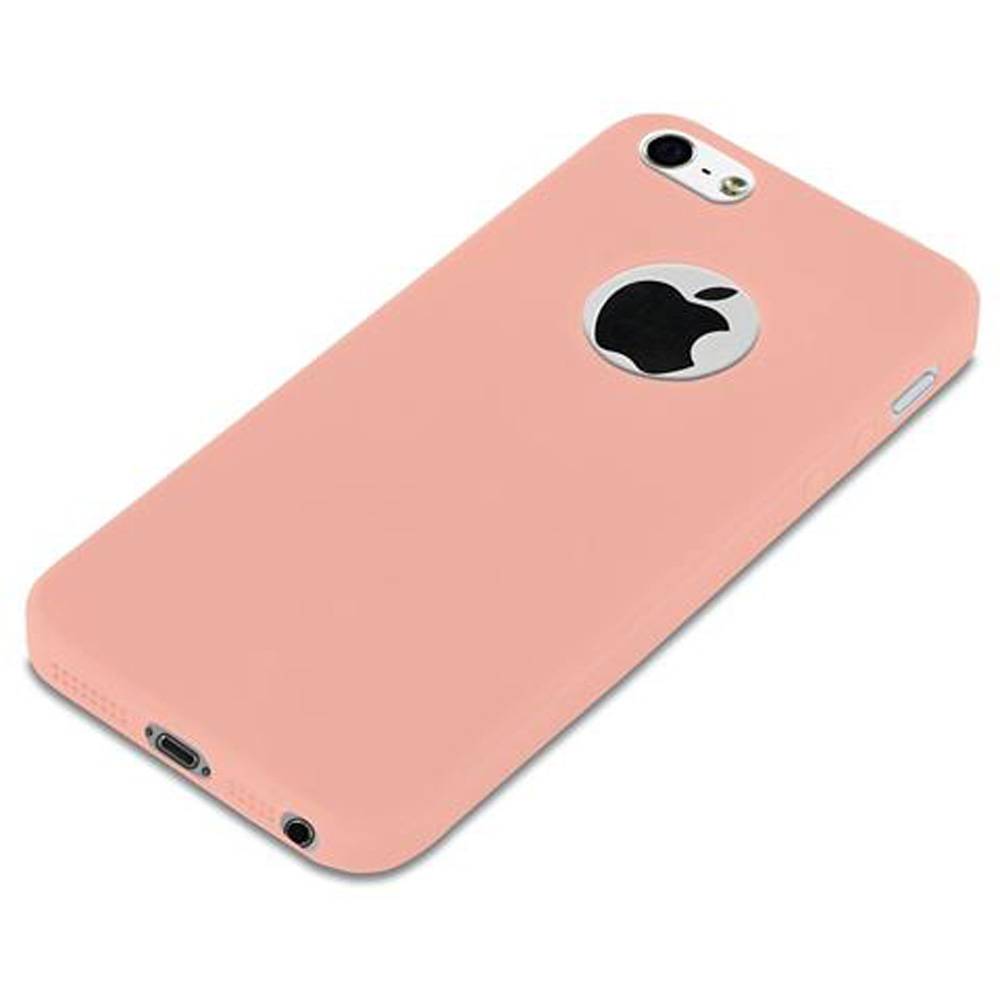 Cadorabo Hülle für Apple iPhone 5 / 5S / SE 2016 Schutzhülle in Rosa Handyhülle TPU Silikon Etui Case Cover