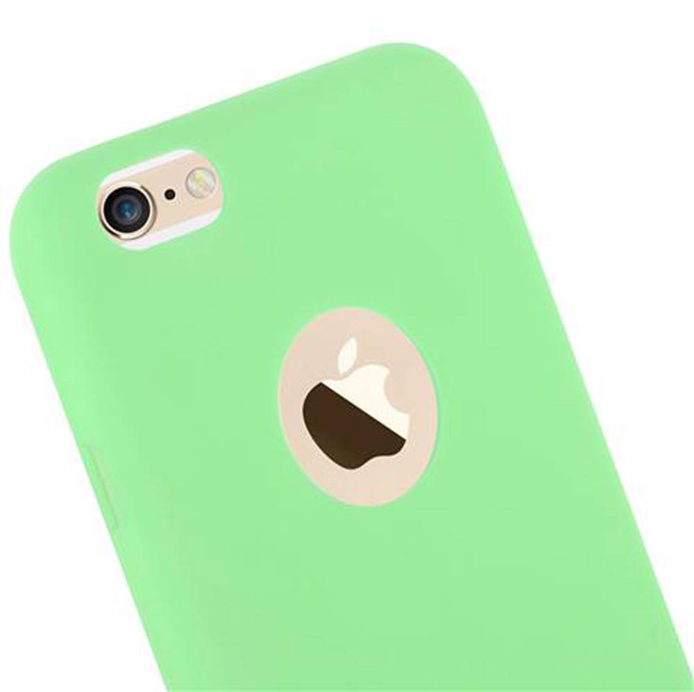 Cadorabo Hülle für Apple iPhone 6 / 6S Schutzhülle in Grün Handyhülle TPU Silikon Etui Case Cover