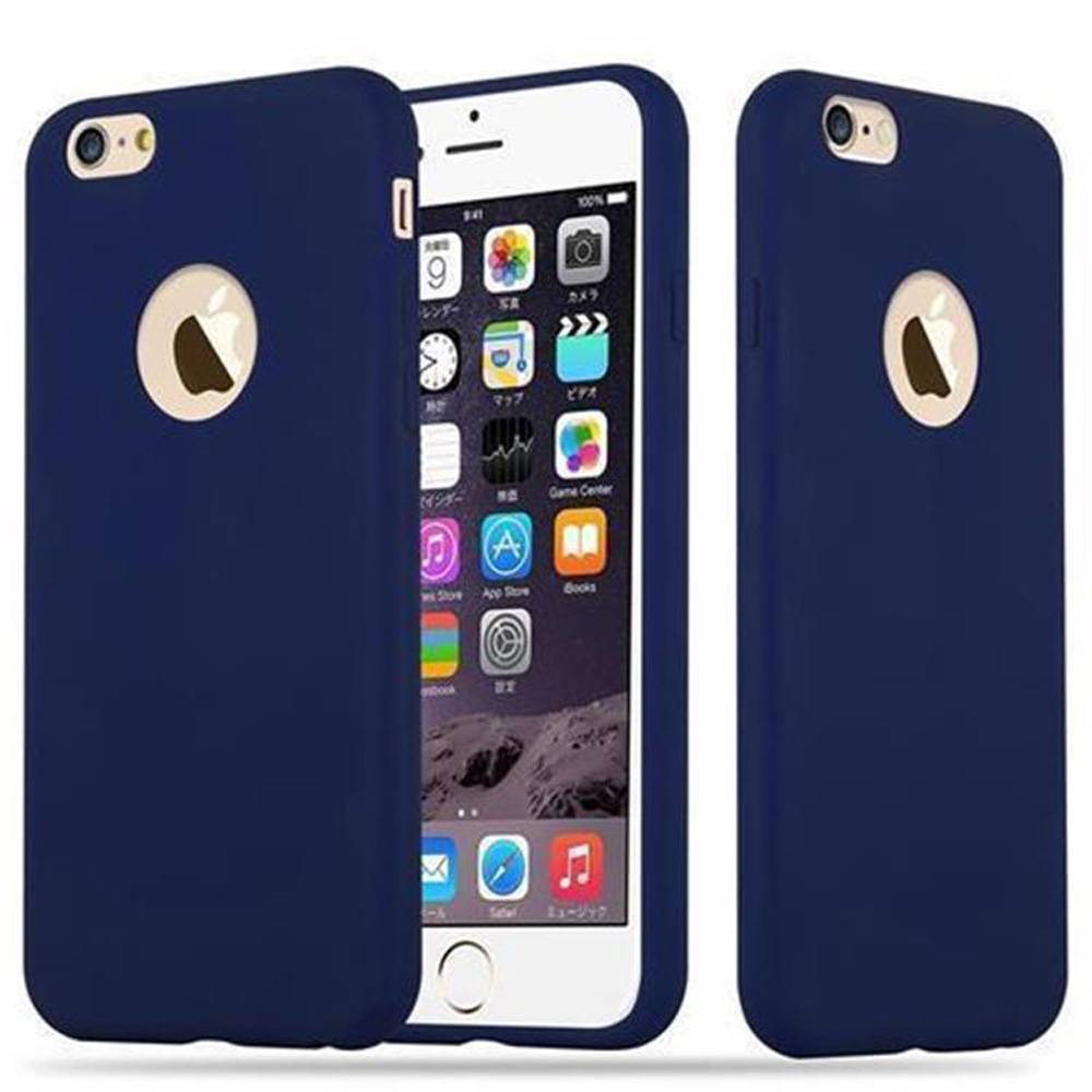 Cadorabo Hülle für Apple iPhone 6 / 6S Schutzhülle in Blau Handyhülle TPU Silikon Etui Case Cover