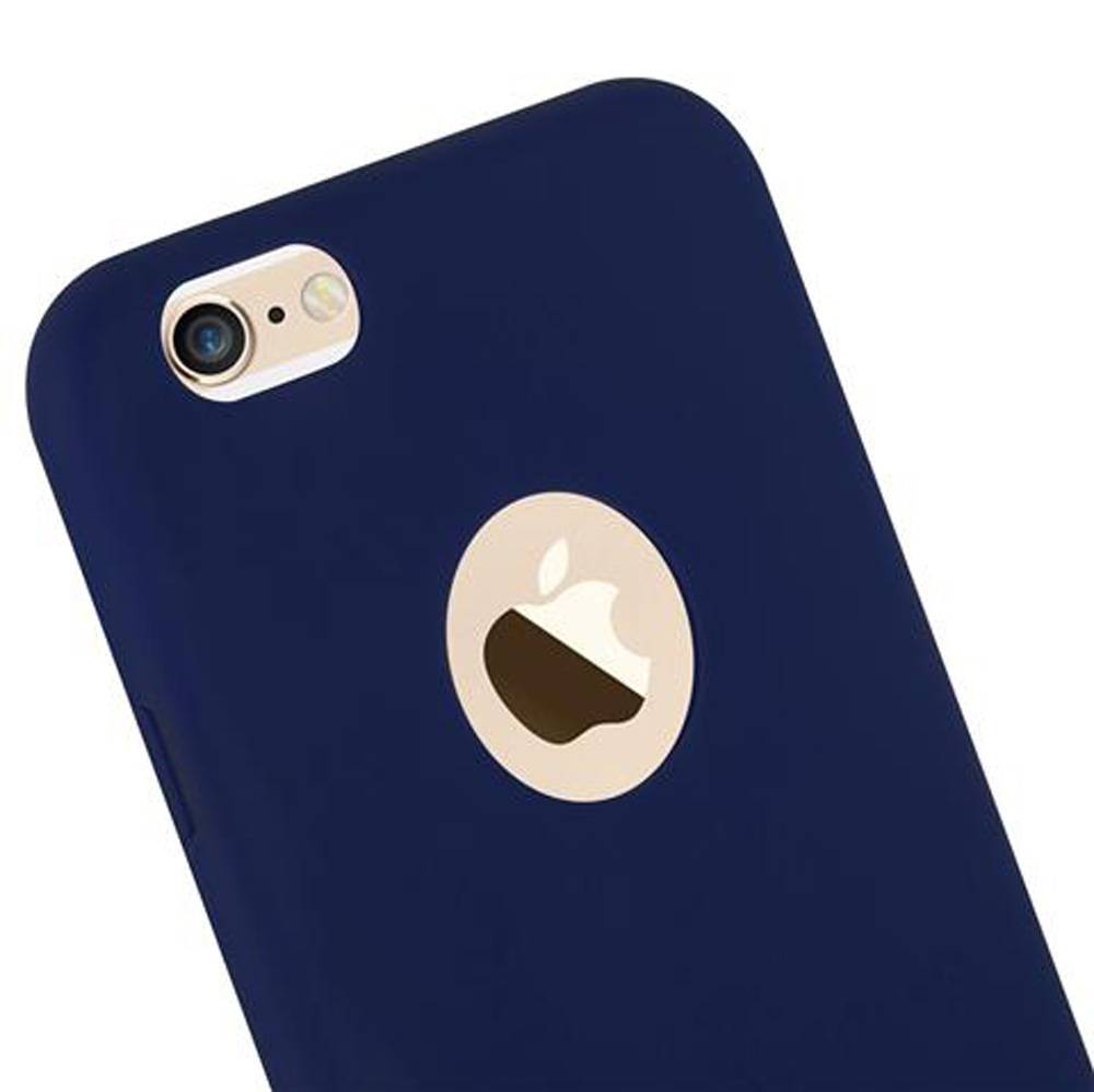 Cadorabo Hülle für Apple iPhone 6 / 6S Schutzhülle in Blau Handyhülle TPU Silikon Etui Case Cover