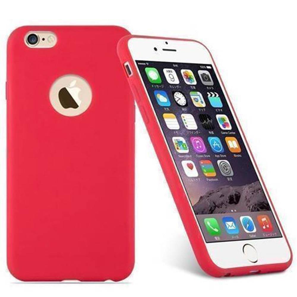 Cadorabo Hülle für Apple iPhone 6 PLUS / 6S PLUS Schutzhülle in Rot Handyhülle TPU Silikon Etui Case Cover