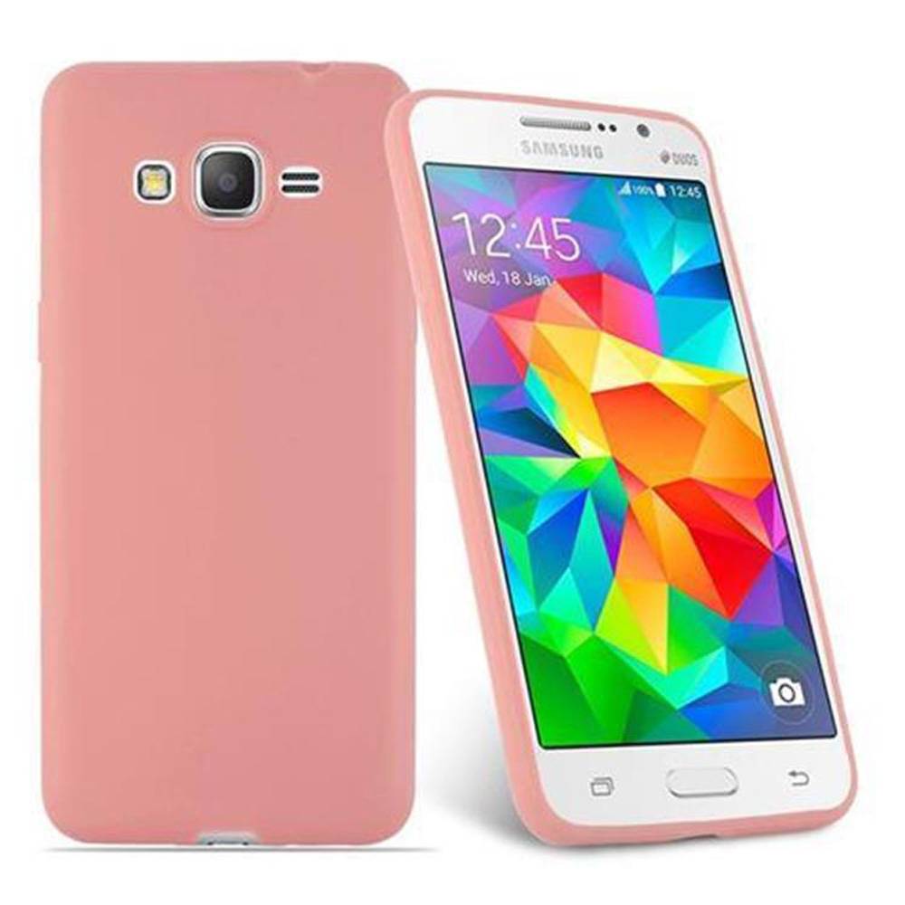 Cadorabo Hülle für Samsung Galaxy GRAND PRIME Schutzhülle in Rosa Handyhülle TPU Silikon Etui Case Cover