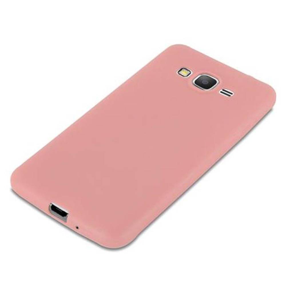 Cadorabo Hülle für Samsung Galaxy GRAND PRIME Schutzhülle in Rosa Handyhülle TPU Silikon Etui Case Cover