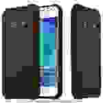 Cadorabo Hülle für Samsung Galaxy J1 ACE Schutzhülle in Schwarz Handyhülle TPU Silikon Etui Case Cover