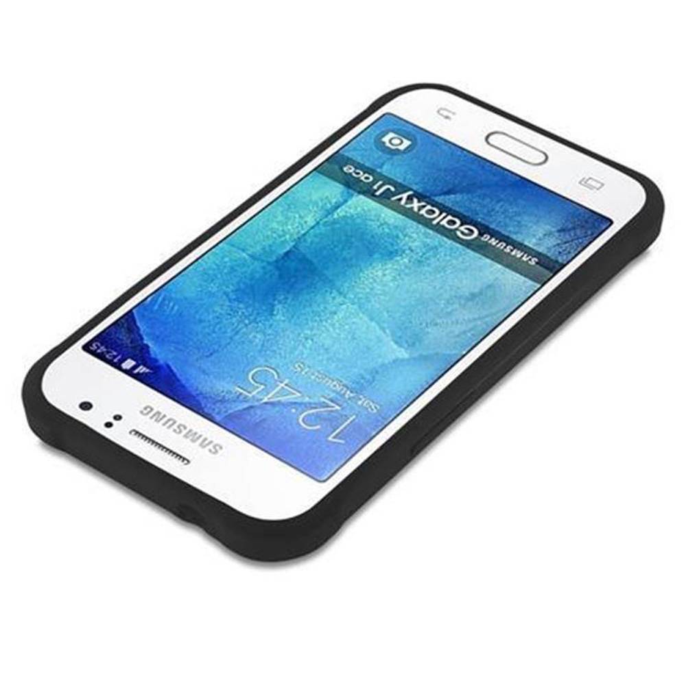 Cadorabo Hülle für Samsung Galaxy J1 ACE Schutzhülle in Schwarz Handyhülle TPU Silikon Etui Case Cover