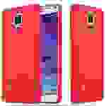 Cadorabo Hülle für Samsung Galaxy NOTE 4 Schutzhülle in Rot Handyhülle TPU Silikon Etui Case Cover