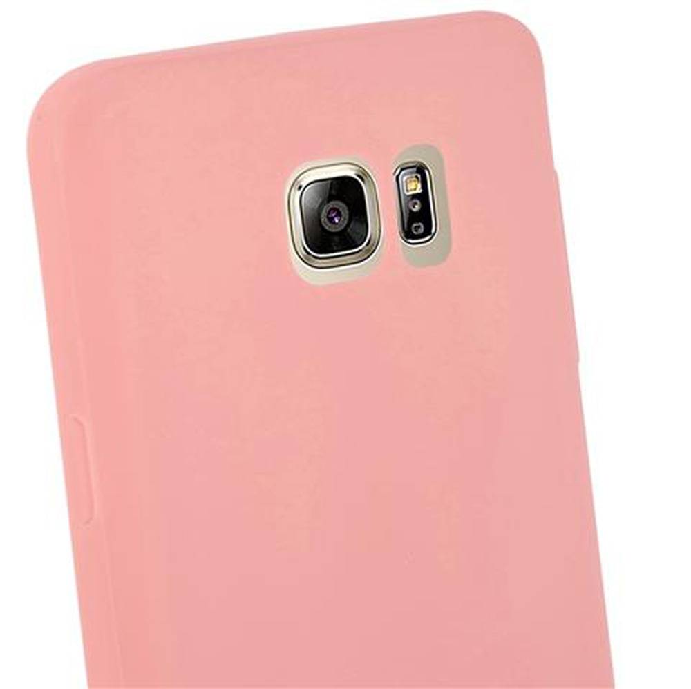 Cadorabo Hülle für Samsung Galaxy NOTE 5 Schutzhülle in Rosa Handyhülle TPU Silikon Etui Case Cover