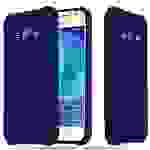 Cadorabo Hülle für Samsung Galaxy J1 ACE Schutzhülle in Blau Handyhülle TPU Silikon Etui Case Cover