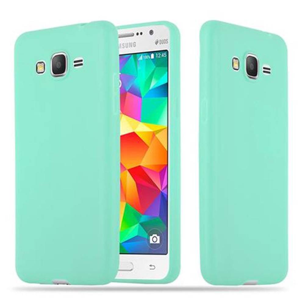 Cadorabo Hülle für Samsung Galaxy GRAND PRIME Schutzhülle in Blau Handyhülle TPU Silikon Etui Case Cover