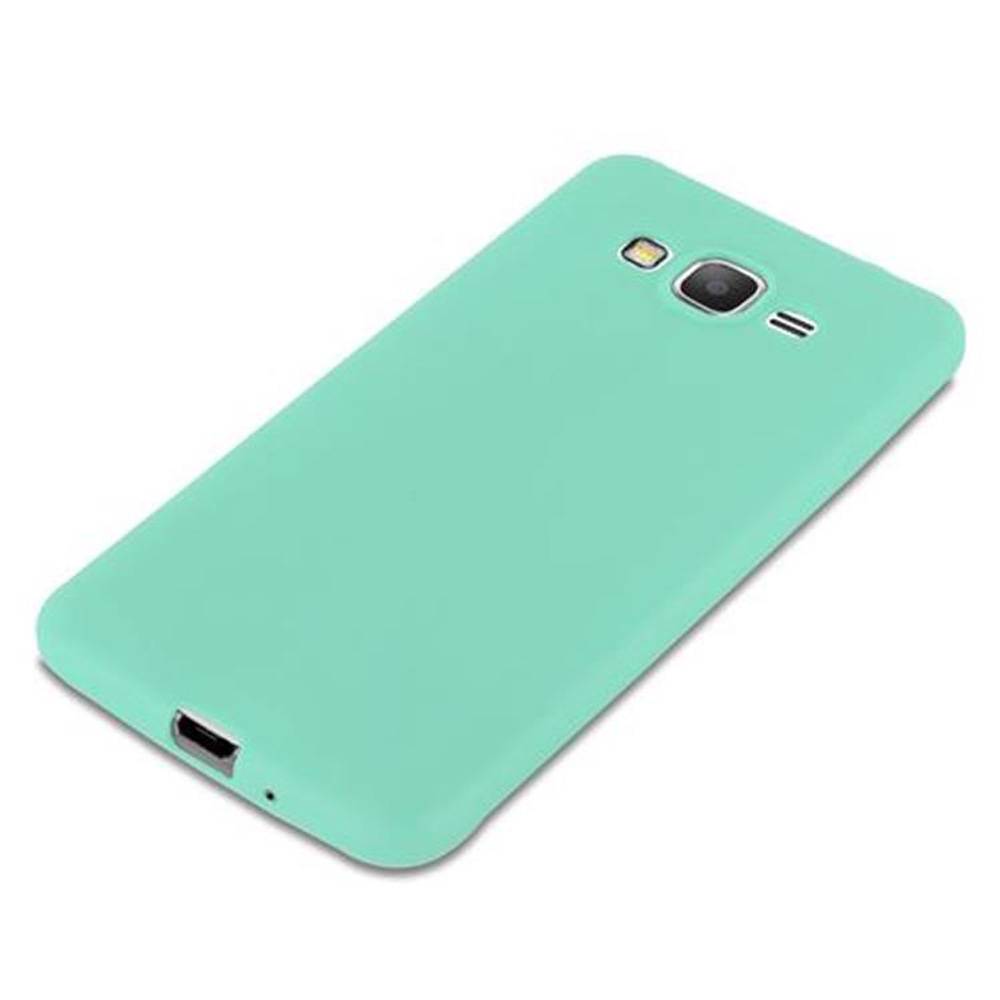 Cadorabo Hülle für Samsung Galaxy GRAND PRIME Schutzhülle in Blau Handyhülle TPU Silikon Etui Case Cover