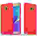 Cadorabo Hülle für Samsung Galaxy NOTE 5 Schutzhülle in Rot Handyhülle TPU Silikon Etui Case Cover
