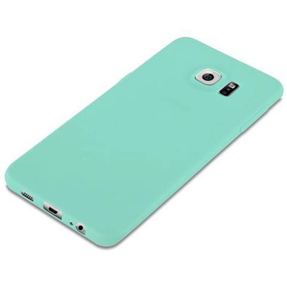 Cadorabo Hülle für Samsung Galaxy S6 EDGE Schutzhülle in Blau Handyhülle TPU Silikon Etui Case Cover