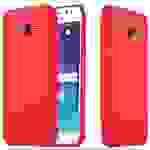 Cadorabo Hülle für Samsung Galaxy J2 2015 Schutzhülle in Rot Handyhülle TPU Silikon Etui Case Cover