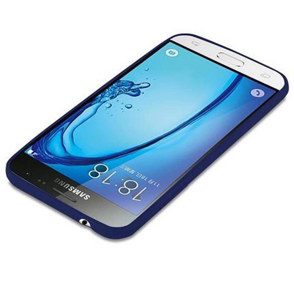 Cadorabo Hülle für Samsung Galaxy J3 2015 Schutzhülle in Blau Handyhülle TPU Silikon Etui Case Cover