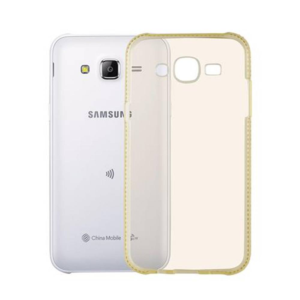 Cadorabo Hülle für Samsung Galaxy J5 2015 Schutz Hülle in Gelb Case Cover TPU Silikon Strass Handyhülle Etui
