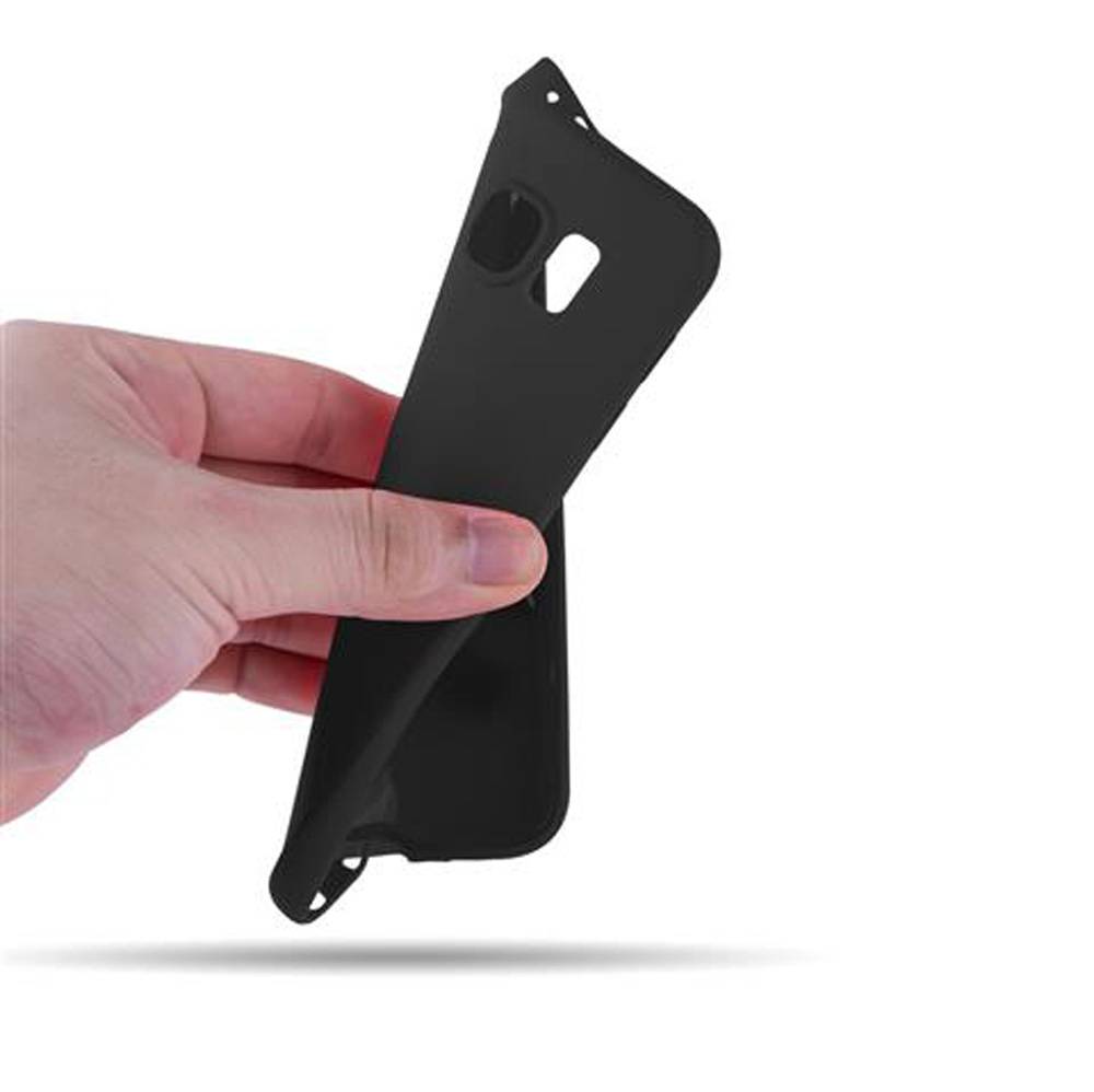 Cadorabo Hülle für Samsung Galaxy S6 Schutzhülle in Schwarz Handyhülle TPU Silikon Etui Case Cover