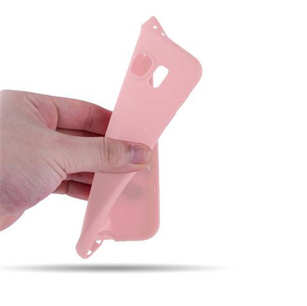 Cadorabo Hülle für Samsung Galaxy S6 Schutzhülle in Rosa Handyhülle TPU Silikon Etui Case Cover