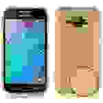 Cadorabo Hülle für Samsung Galaxy J1 2015 Schutz Hülle in Gold Schutzhülle TPU Silikon Etui Case Cover