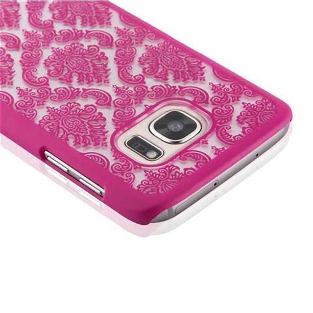 Handy Schutzhülle - Hülle - Robustes Ultra Slim Hard Cover Back Cover Bumper, pink, Backcover für Samsung Galaxy S7