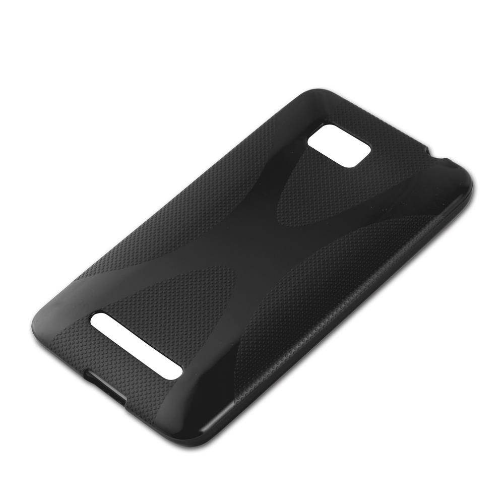 Cadorabo Handyhülle für HTC ONE SU in Schwarz Hülle Schutzhülle TPU Silikon Backcover Case
