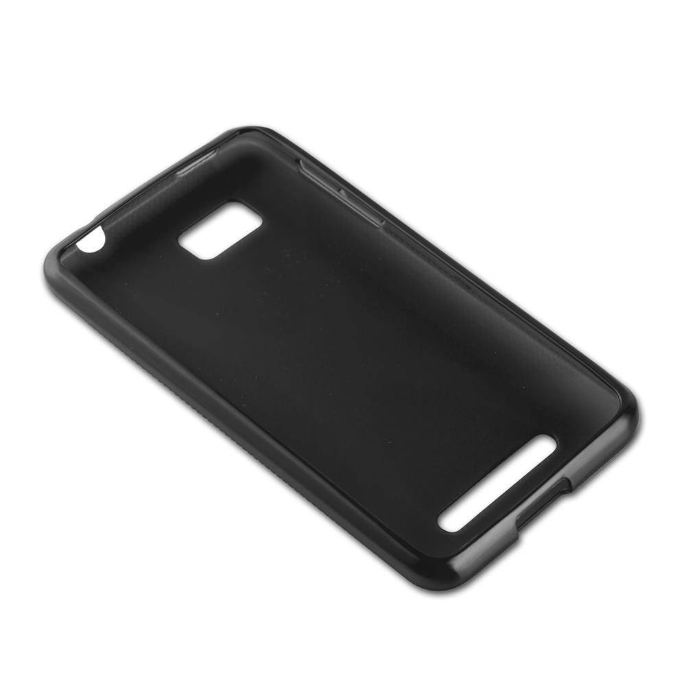 Cadorabo Handyhülle für HTC ONE SU in Schwarz Hülle Schutzhülle TPU Silikon Backcover Case