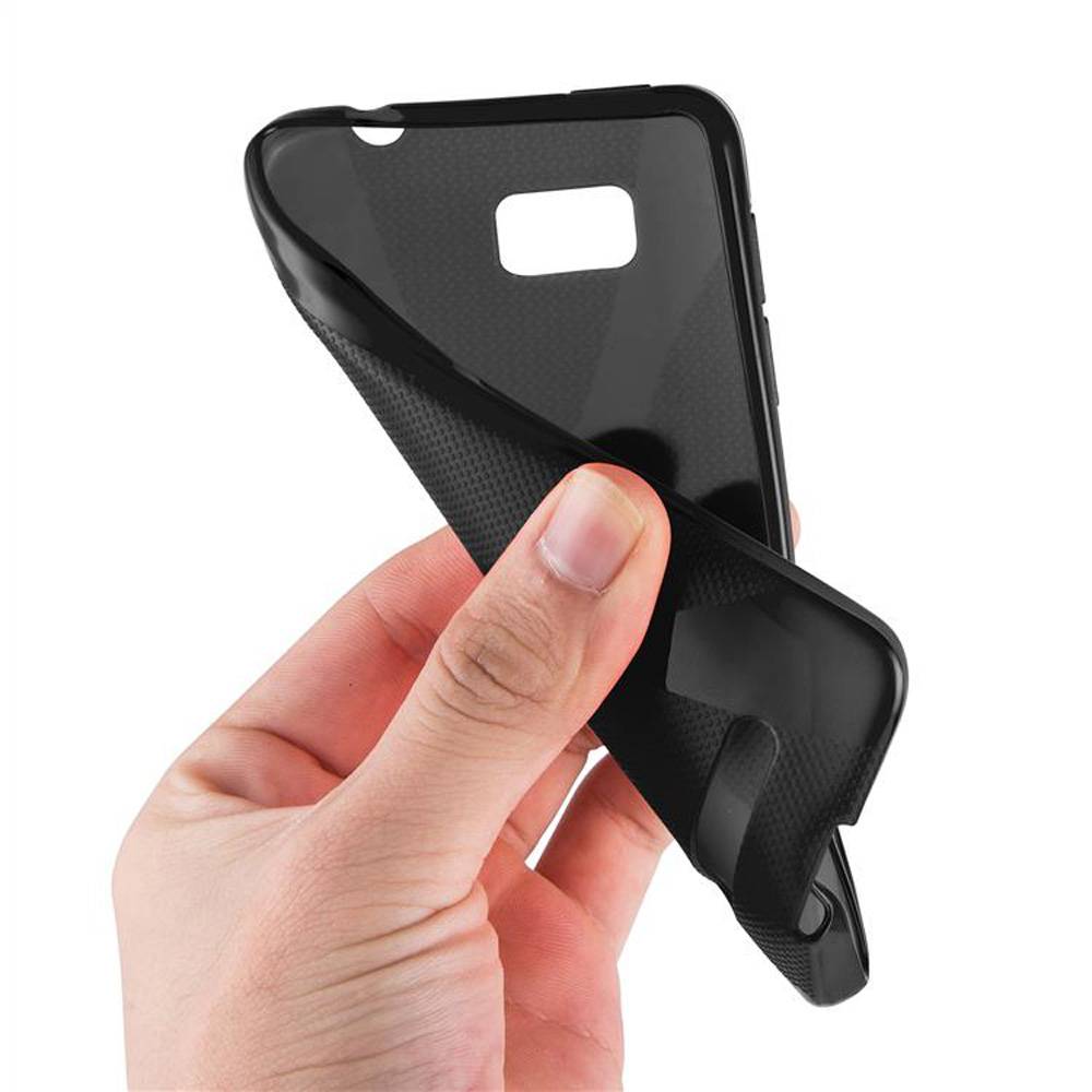 Cadorabo Handyhülle für HTC ONE SU in Schwarz Hülle Schutzhülle TPU Silikon Backcover Case