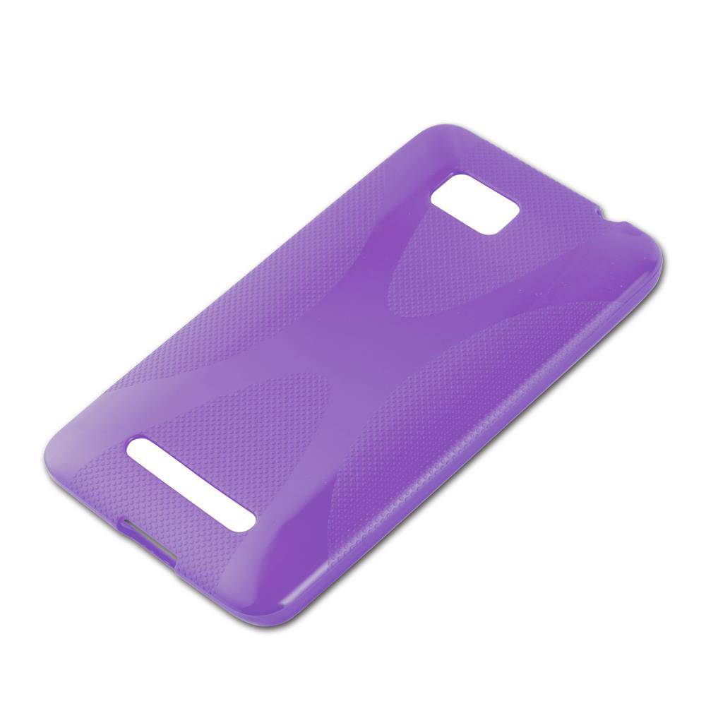 Cadorabo Handyhülle für HTC ONE SU in Lila Hülle Schutzhülle TPU Silikon Backcover Case