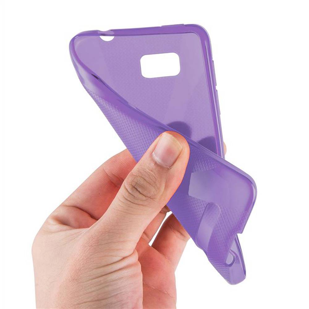 Cadorabo Handyhülle für HTC ONE SU in Lila Hülle Schutzhülle TPU Silikon Backcover Case