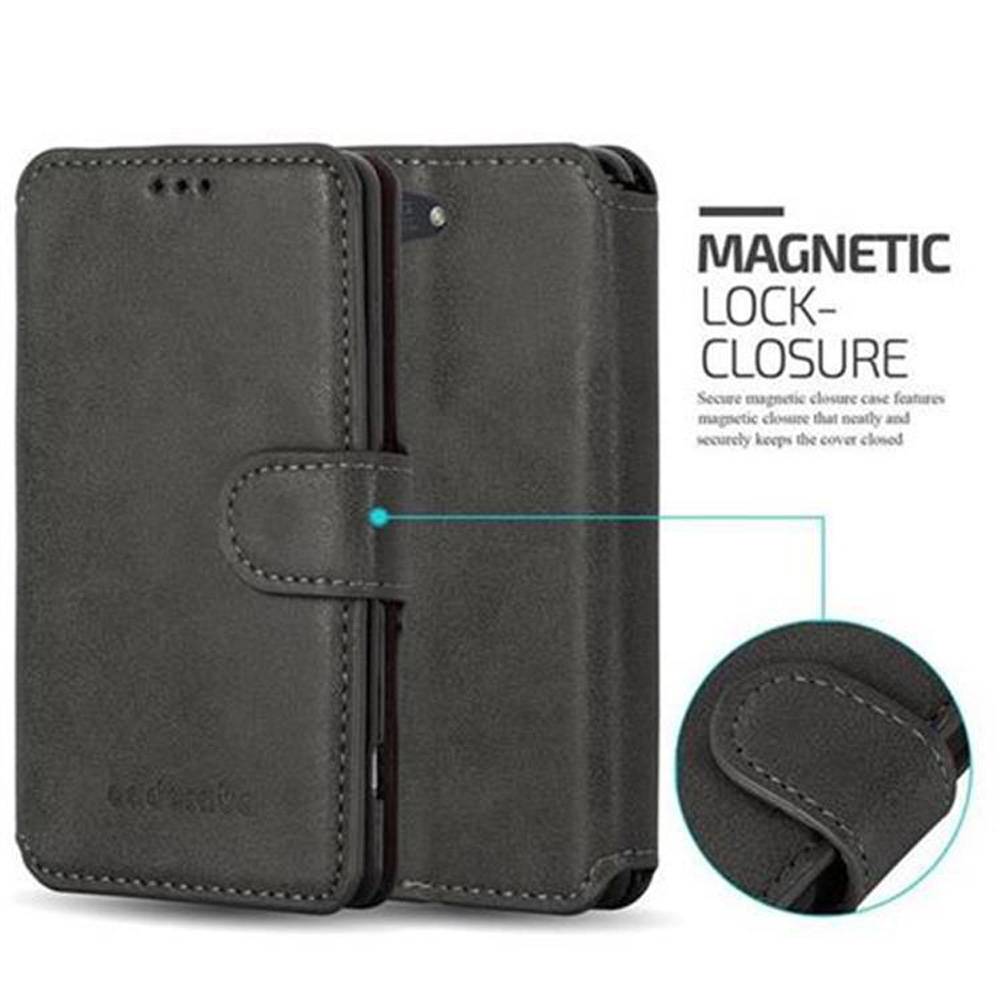 Cadorabo Hülle für Sony Xperia Z3 COMPACT Hülle in Grau Schutzhülle Handyhülle Etui Case Cover