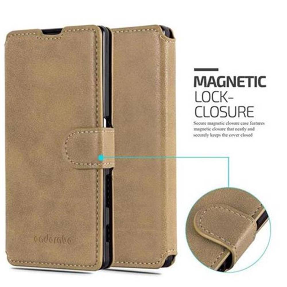 Cadorabo Hülle für Sony Xperia Z5 Hülle in Braun Schutzhülle Handyhülle Etui Case Cover