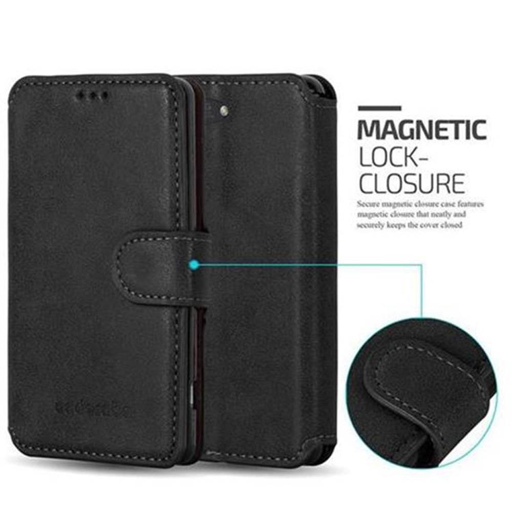 Cadorabo Hülle für Sony Xperia Z3 COMPACT Hülle in Schwarz Schutzhülle Handyhülle Etui Case Cover