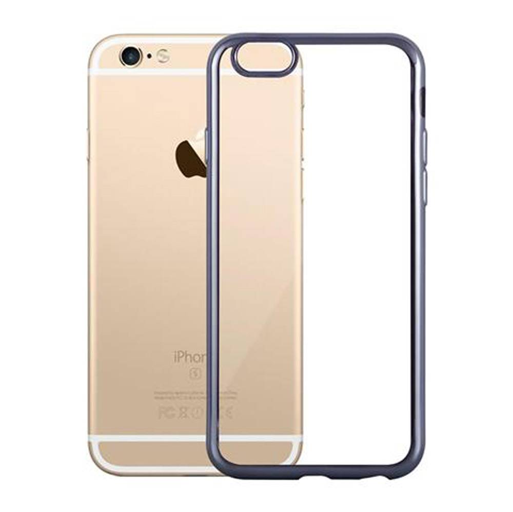 Cadorabo Hülle für Apple iPhone 6 / 6S Etui in Schwarz Schutzhülle Handyhülle TPU Silikon Cover Case