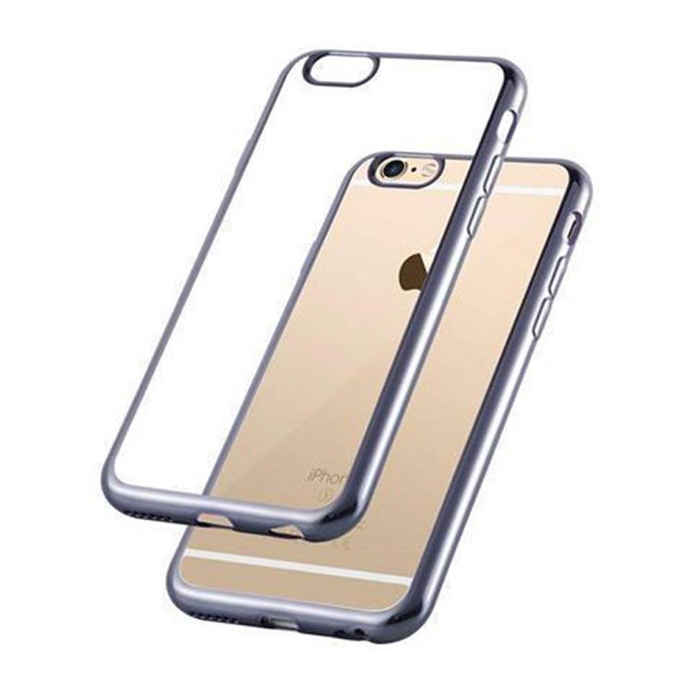 Cadorabo Hülle für Apple iPhone 6 / 6S Etui in Schwarz Schutzhülle Handyhülle TPU Silikon Cover Case