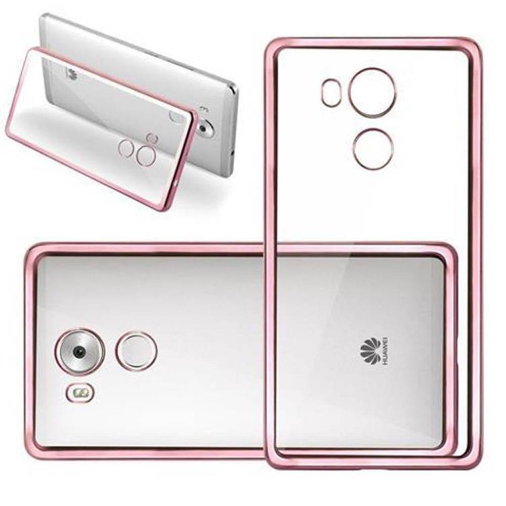 Cadorabo Hülle für Huawei MATE 8 Etui in Rosa Schutzhülle Handyhülle TPU Silikon Cover Case