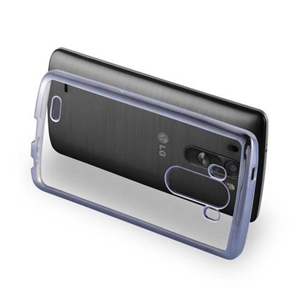 Cadorabo Hülle für LG G3 Etui in Schwarz Schutzhülle Handyhülle TPU Silikon Cover Case