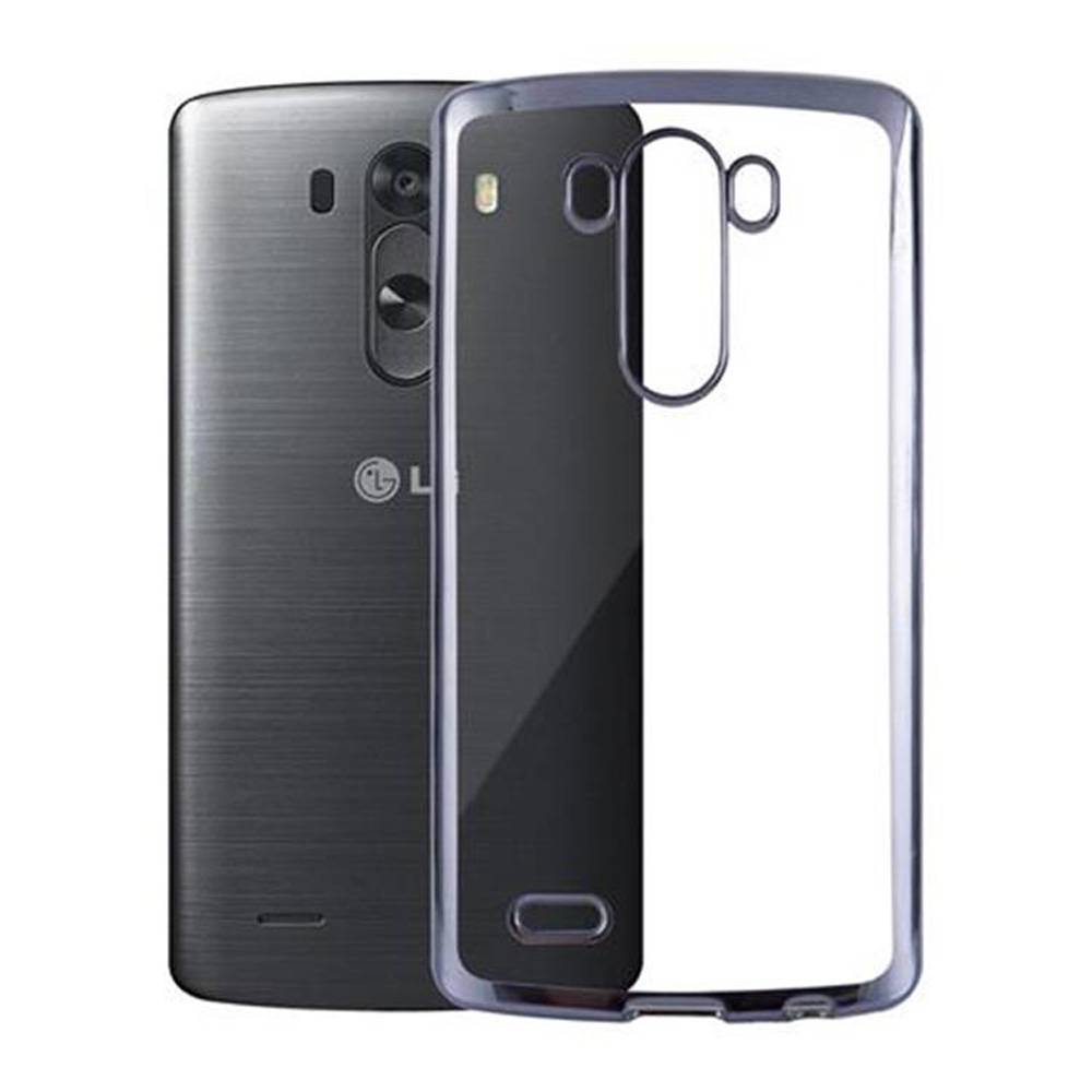 Cadorabo Hülle für LG G3 Etui in Schwarz Schutzhülle Handyhülle TPU Silikon Cover Case