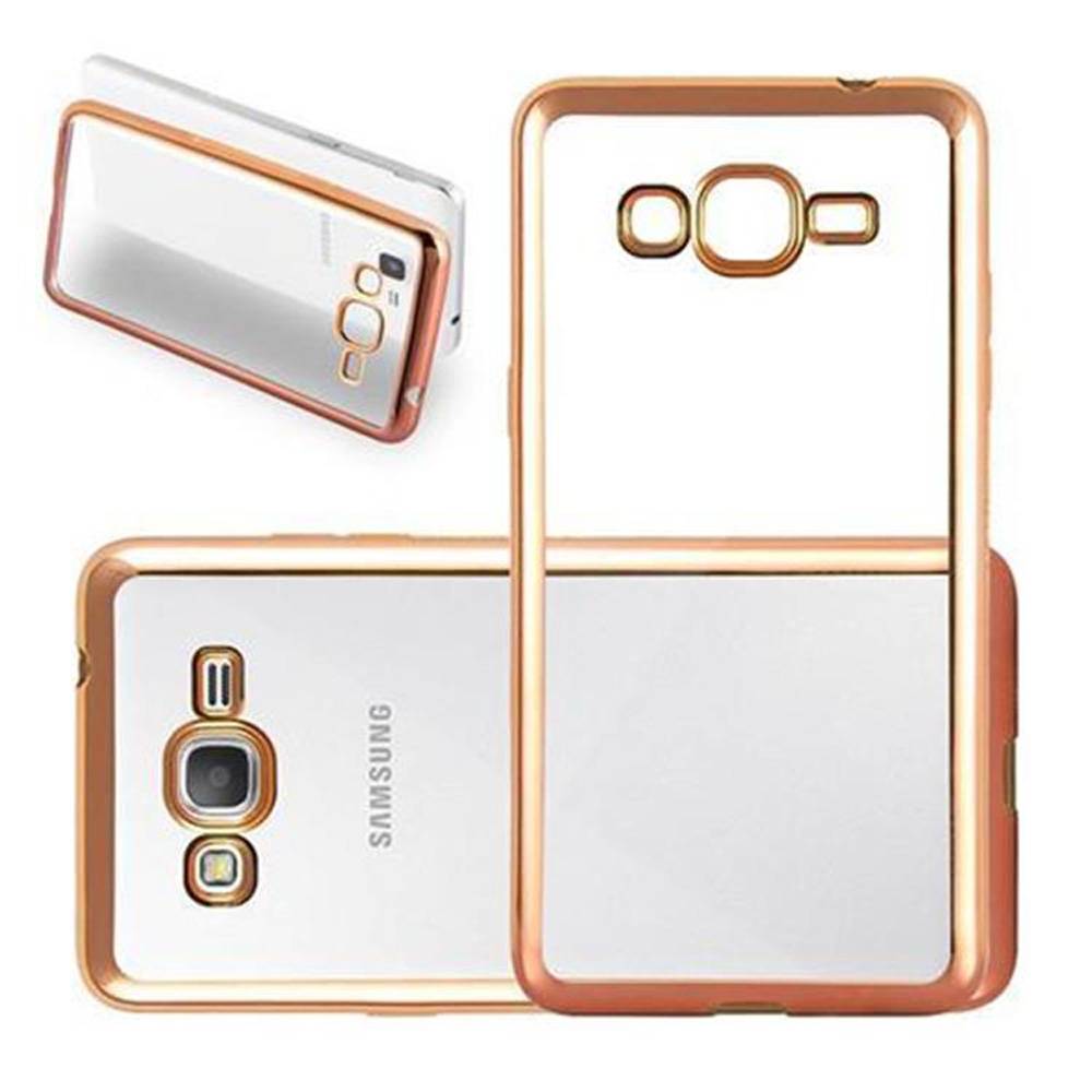 Cadorabo Hülle für Samsung Galaxy GRAND PRIME Etui in Gold Schutzhülle Handyhülle TPU Silikon Cover Case