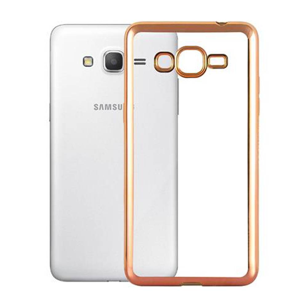 Cadorabo Hülle für Samsung Galaxy GRAND PRIME Etui in Gold Schutzhülle Handyhülle TPU Silikon Cover Case