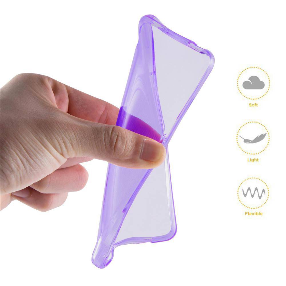 Cadorabo Hülle für Huawei G8 MINI / Enjoy 5S Schutz Hülle in Lila Schutzhülle TPU Silikon Cover Etui Case