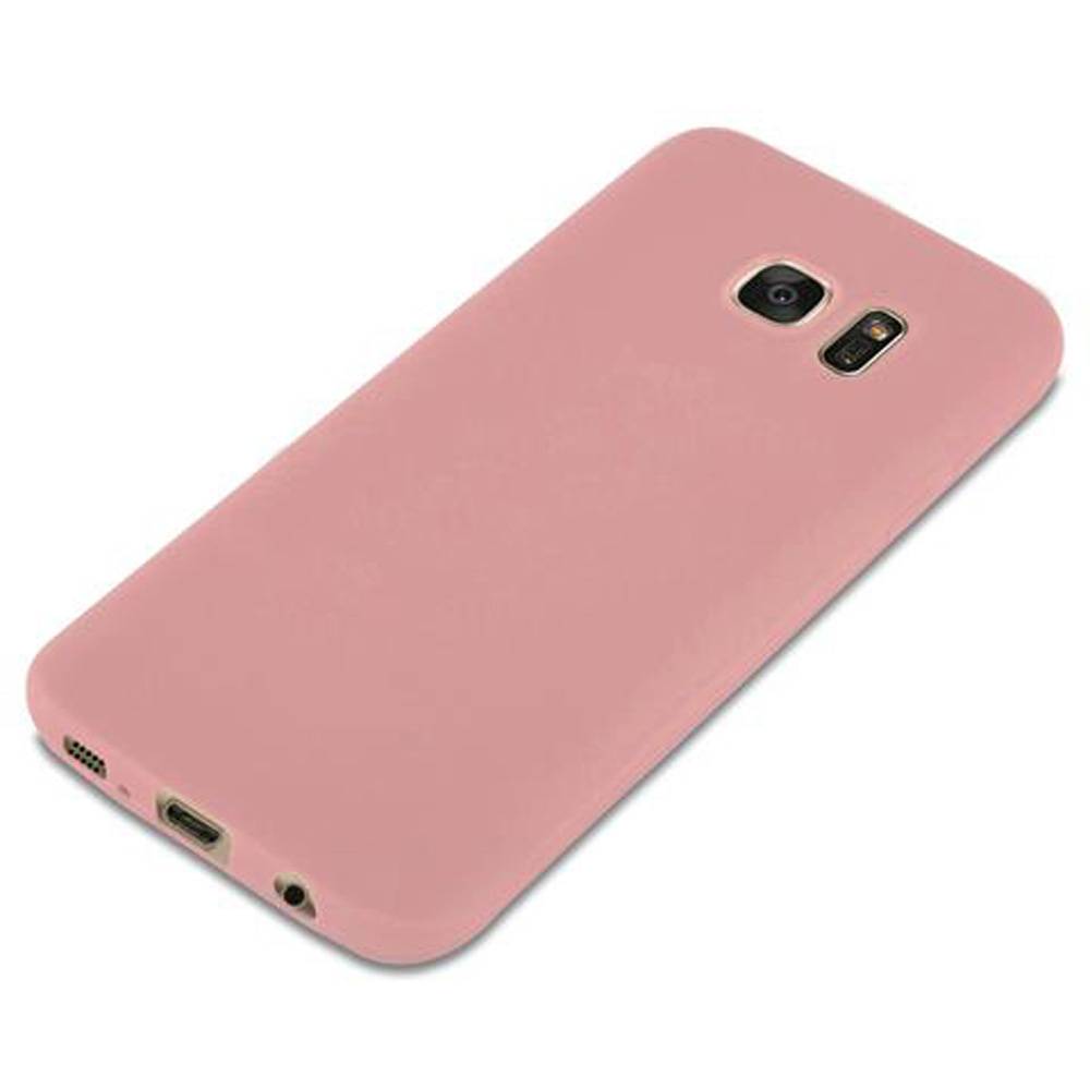 Cadorabo Hülle für Samsung Galaxy S7 Schutzhülle in Rosa Handyhülle TPU Silikon Etui Case Cover