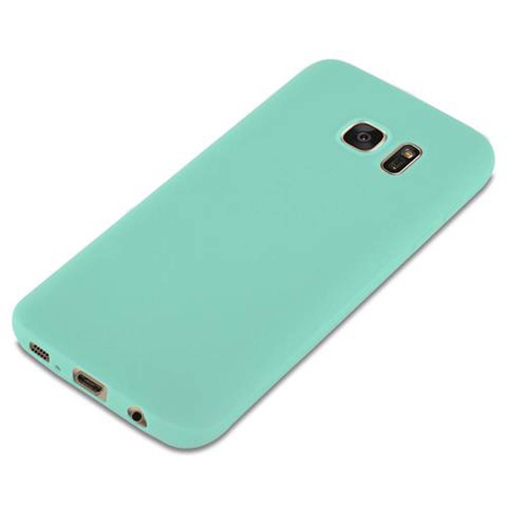 Cadorabo Hülle für Samsung Galaxy S7 Schutzhülle in Blau Handyhülle TPU Silikon Etui Case Cover