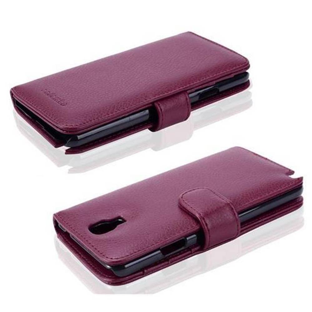 Cadorabo Hülle für Samsung Galaxy NOTE 3 NEO in Lila Backcover Handy Schutz Hülle Book Case Booklet Kartenfächer
