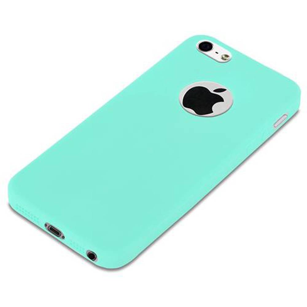 Cadorabo Hülle für Apple iPhone 5 / 5S / SE 2016 Schutzhülle in Blau Handyhülle TPU Silikon Etui Case Cover