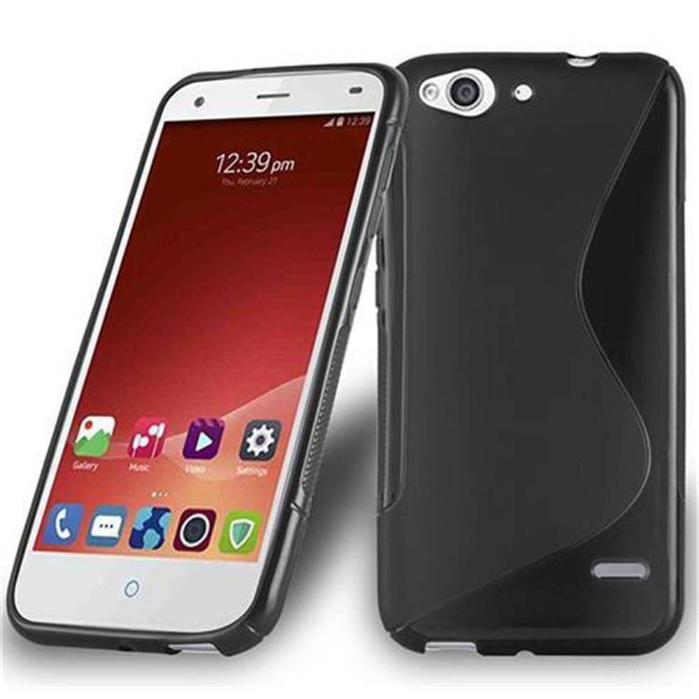 Cadorabo Schutzhülle für ZTE Blade S7 Hülle in Schwarz Handyhülle Case TPU Silikon Etui
