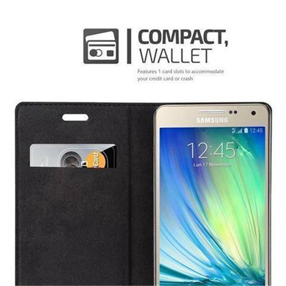 Cadorabo Hülle für Samsung Galaxy A5 2015 Schutz Hülle in Türkis Handyhülle Etui Case Cover Magnetverschluss