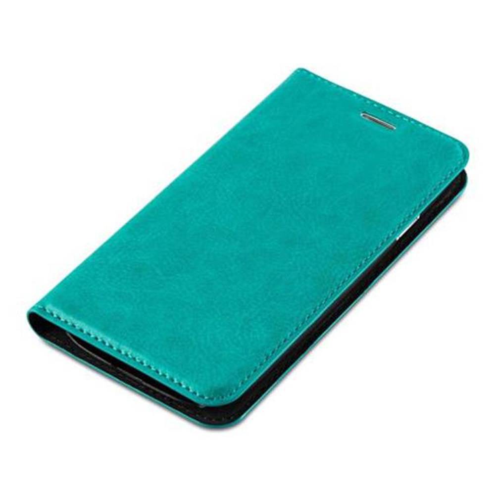 Cadorabo Hülle für Samsung Galaxy S3 / S3 NEO Schutz Hülle in Türkis Handyhülle Etui Case Cover Magnetverschluss