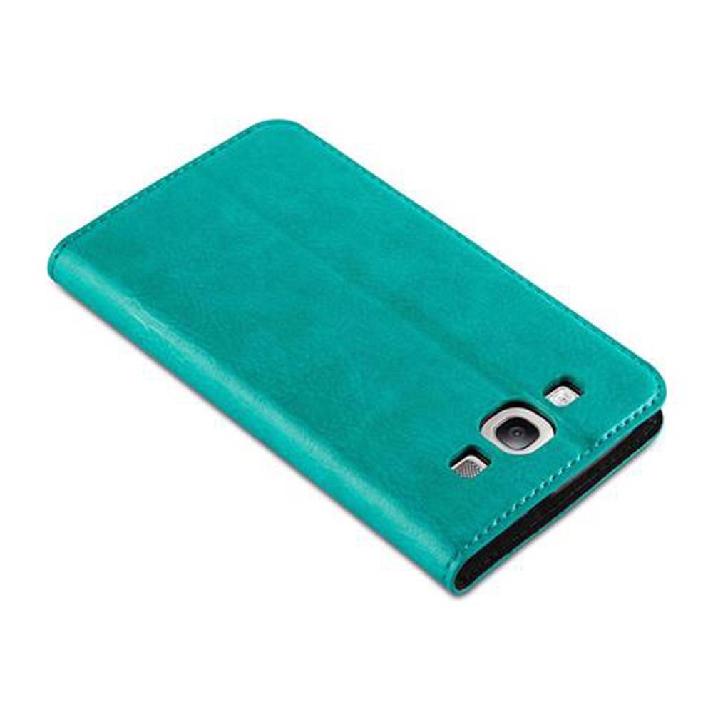 Cadorabo Hülle für Samsung Galaxy S3 / S3 NEO Schutz Hülle in Türkis Handyhülle Etui Case Cover Magnetverschluss
