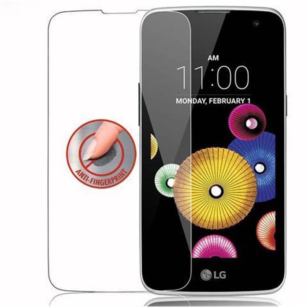 Cadorabo Panzer Folie für LG K4 2016 Schutzfolie in Transparent Gehärtetes Tempered Display-Schutzglas